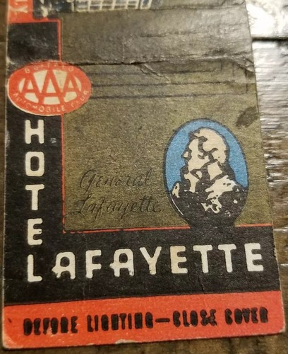 Matchbook cover hotel - cover,